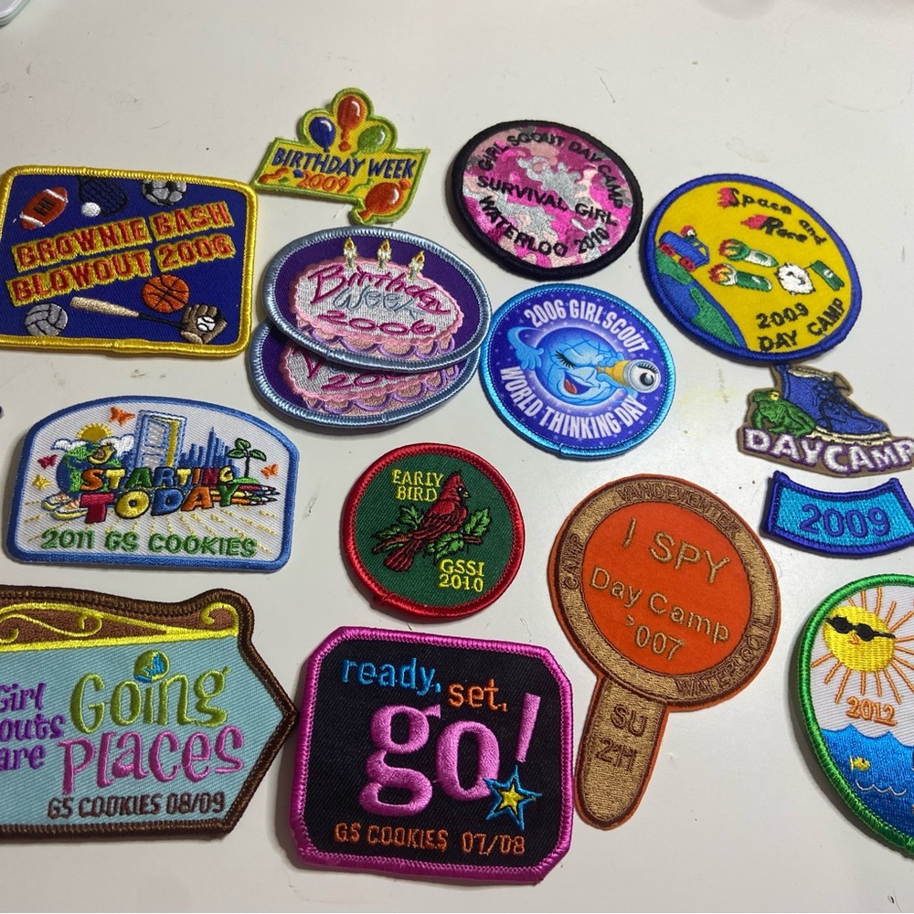 Girl Scout patch lot of 16